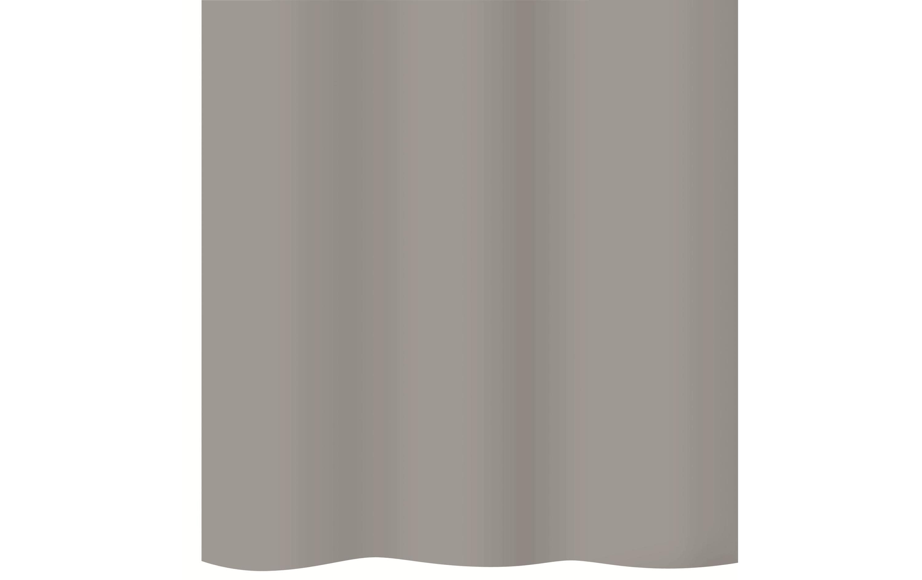 diaqua Basic Duschvorhang, Grau Textil, 240 x 180 cm