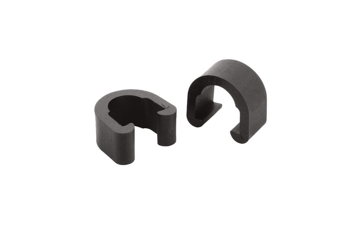 Jagwire C-Clips Housing Guides schwarz Set mit 4 Stück