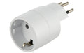 Reiseadapter CH-Stecker Buchse Deutschland / Schuko, 10 A Sicherung