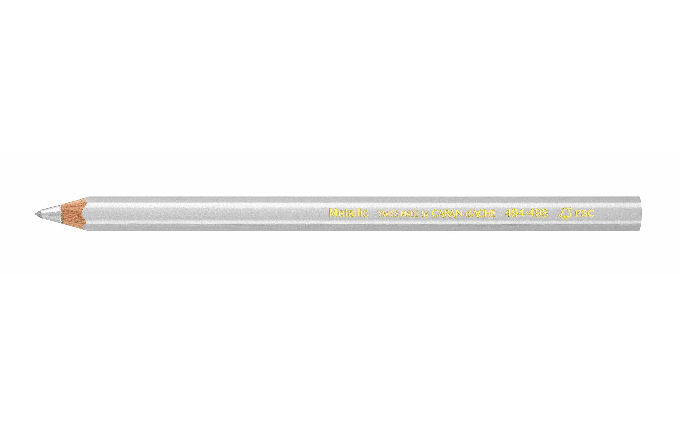 Caran d'Ache Farbstifte Maxi Metallic Silber