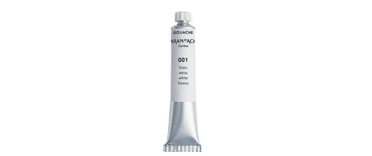Caran d'Ache Wasserfarbe Gouache Weiss, 1 Tube 10 ml
