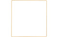 Rico Metallring Quadrat, gold 30 cm