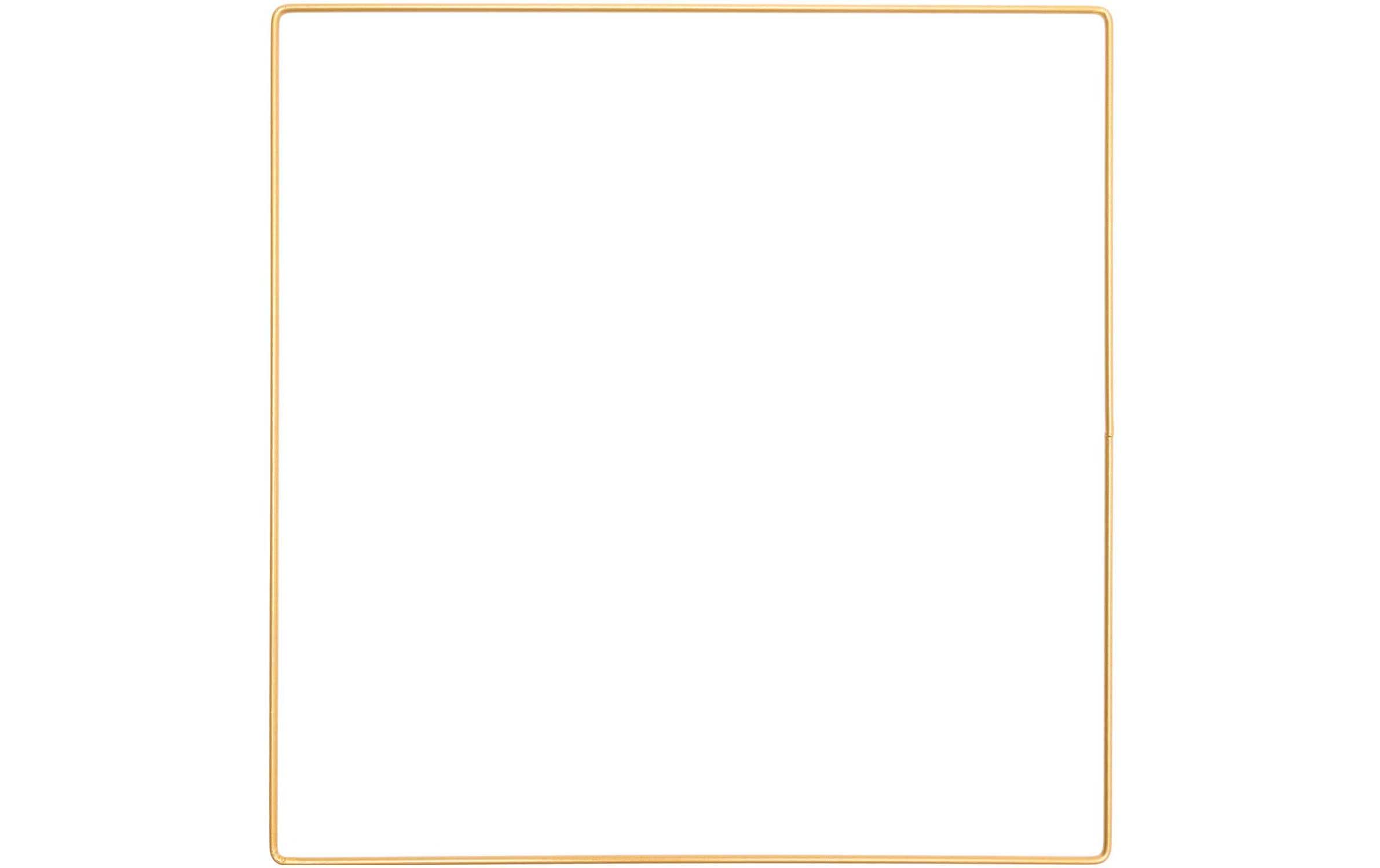 Rico Metallring Quadrat, gold 30 cm