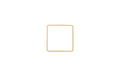 Rico Metallring Quadrat, gold 10 cm