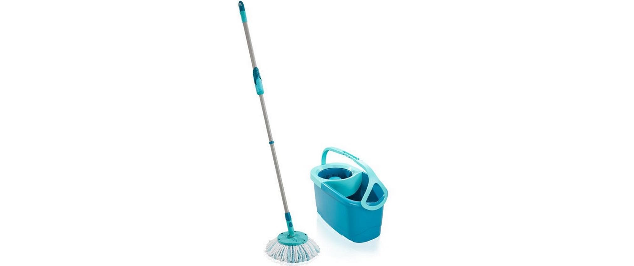 Leifheit Clean Twist Disc Mop Mop, Eimer, Schleudersieb