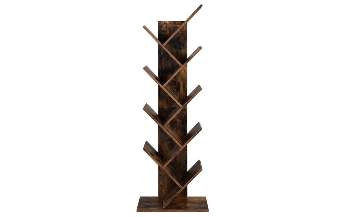 Vasagle Bücherregal Braun, Holz 50x25x141.5 cm, Tragfähigkeit proBoden:10kg