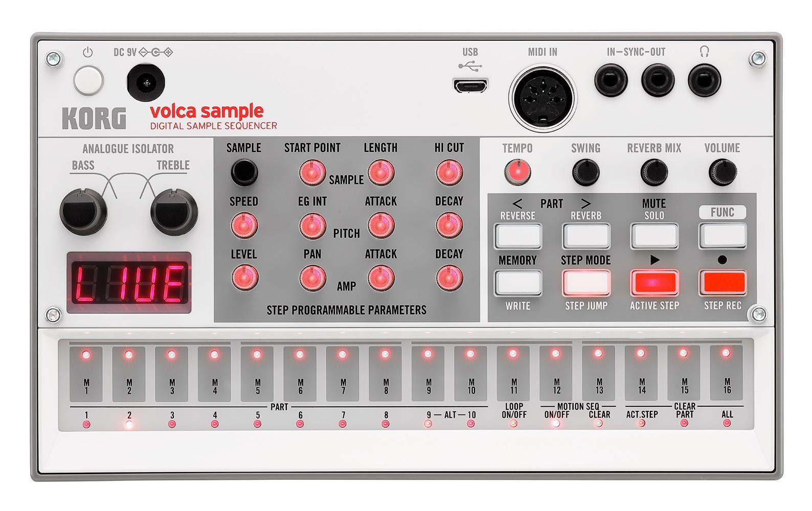 Korg volca sample 2 Digital Sampler mit Sequenzer