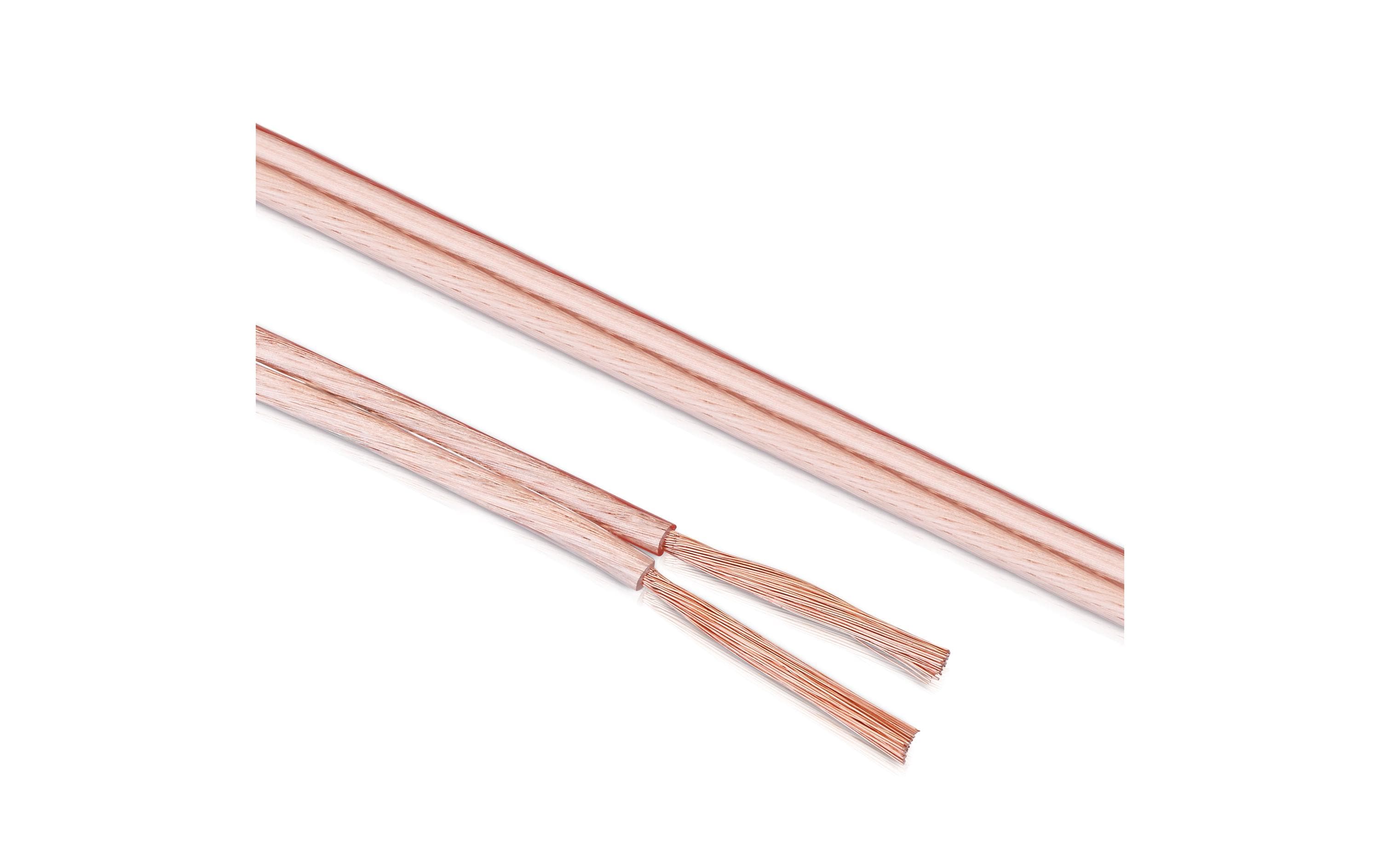 Sonero Lautsprecherkabel 4,00mm² CCA Transparent 10m