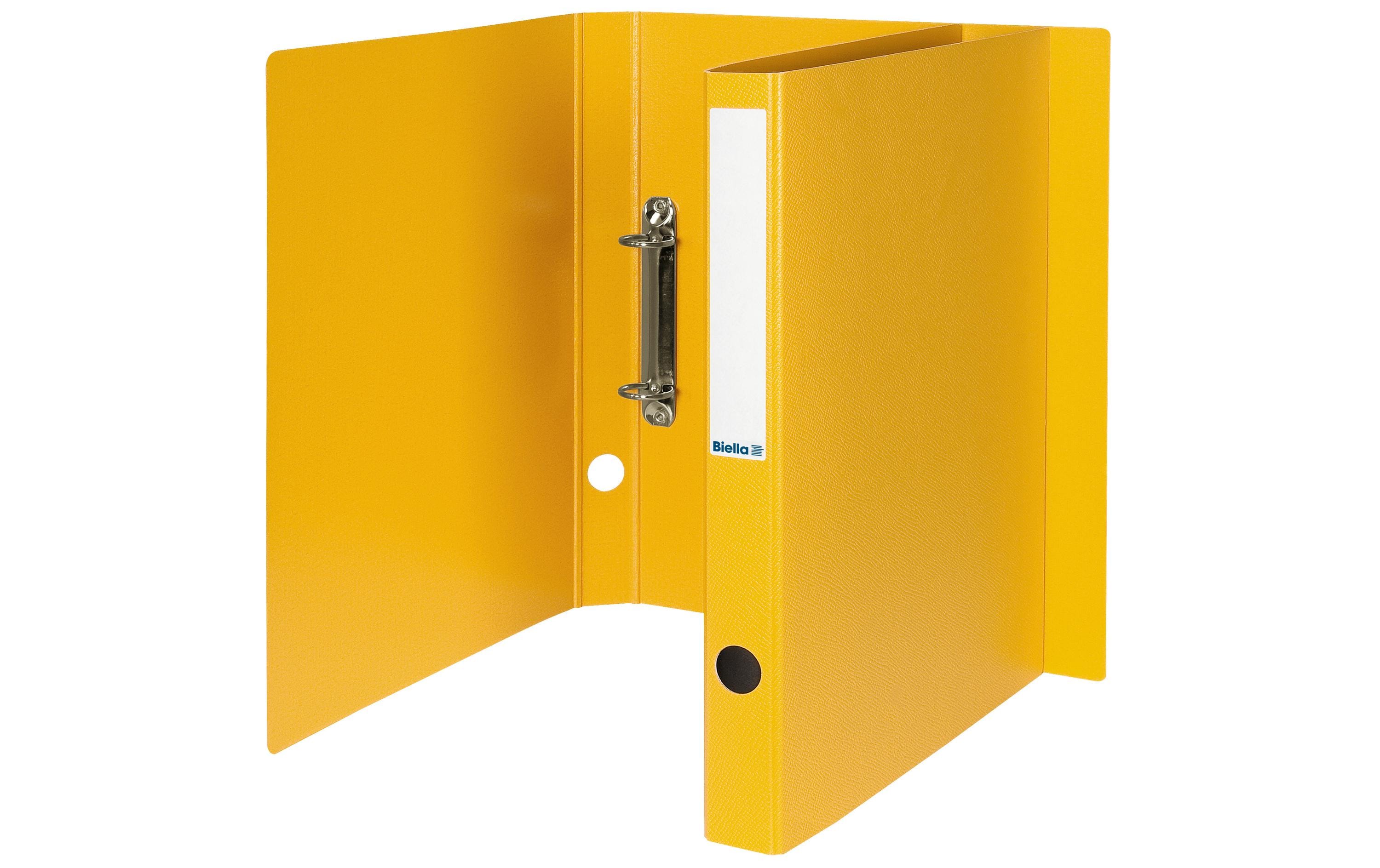 Biella Ringheft Viria  3.1 cm, 2-Ring Format A4, gelb