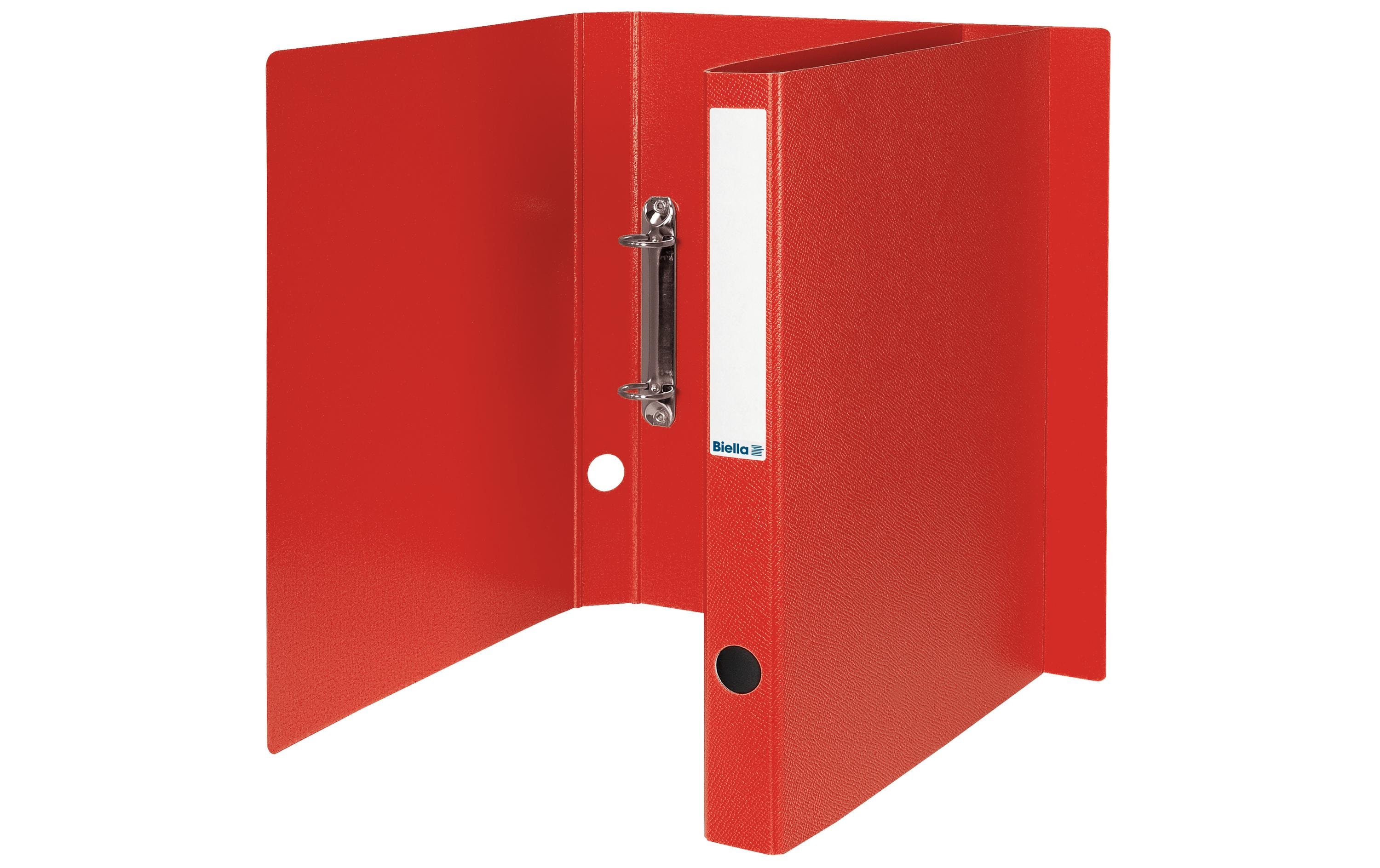 Biella Ringheft Viria  3.1 cm, 2-Ring Format A4, rot
