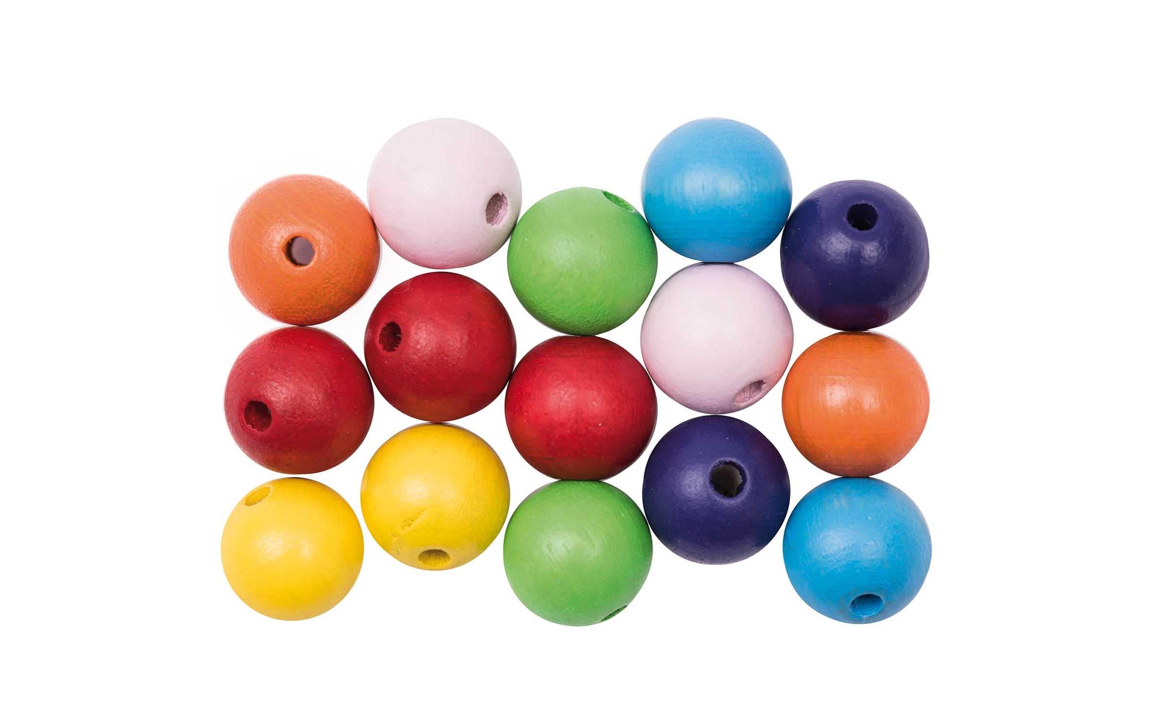 Rico Holzkugel Mix, rainbow 12 mm, 15 Stk.