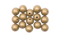 Rico Holzkugel, gold 12 mm, 15 Stück