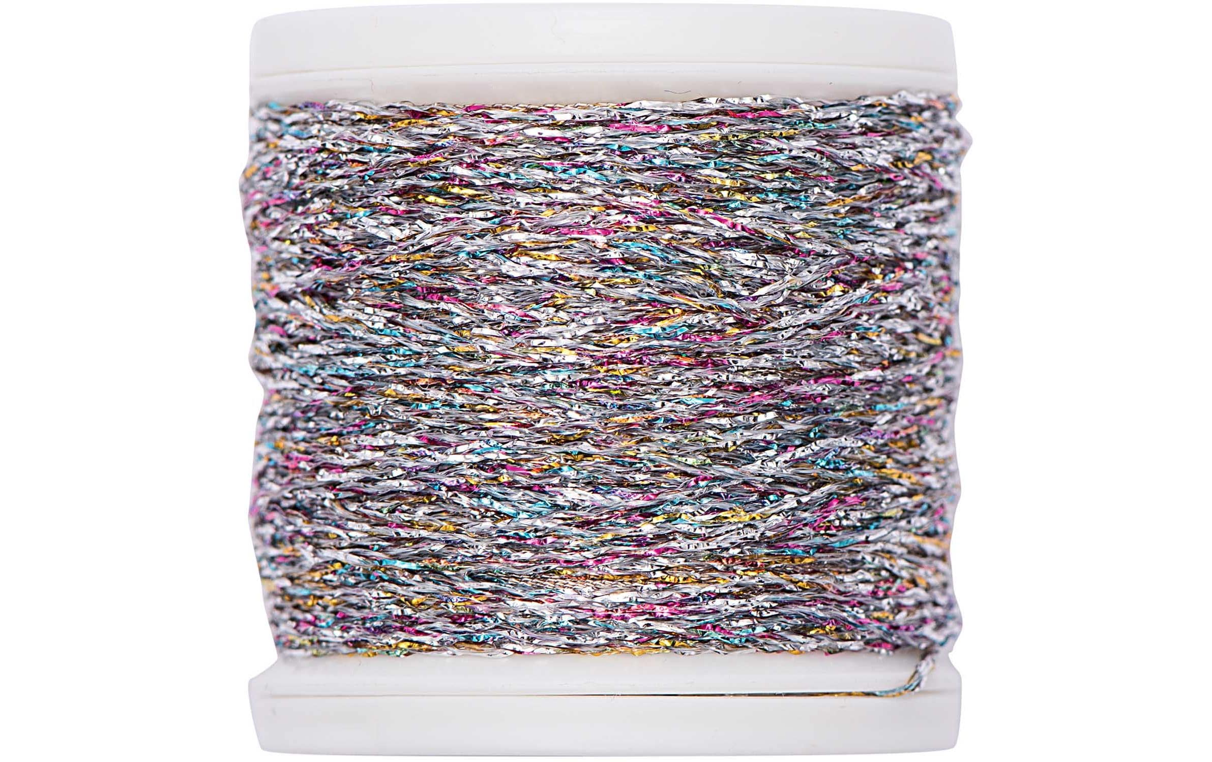 Rico Sticktwist Metallic Nr. 10 silber/bunt, 40 m, 40 % PA, 60 % PES