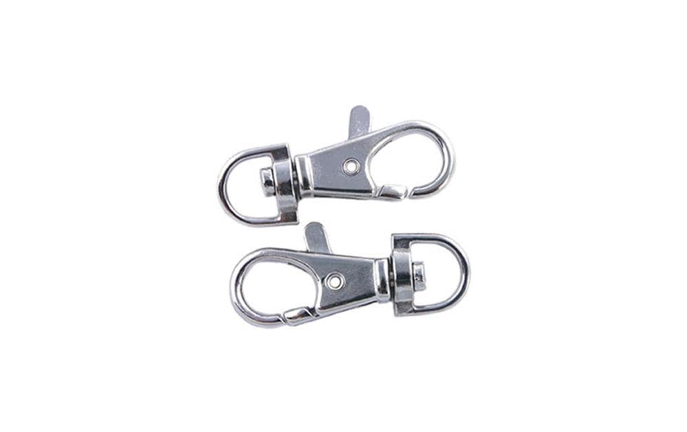 Rico Kaabiner Gross Silberm 38 x 18 mm, 2 Stück