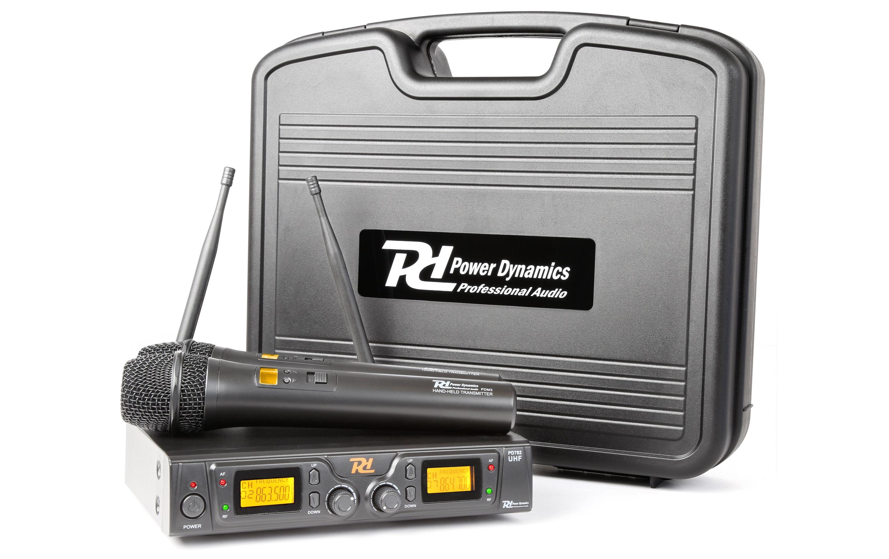 Power Dynamics PD782 2-Kanal Funkstrecke UHF, Handsender