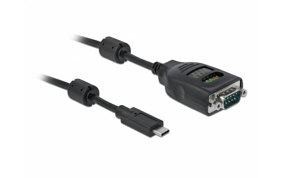 Delock Adapter USB-C auf Seriell DB9 RS-232 mit 9 LED, Tester