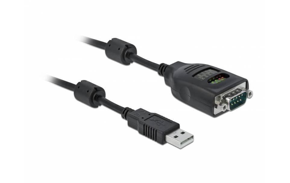 Delock Adapter USBA auf Seriell DB9 RS-232 mit 9 LED, Tester