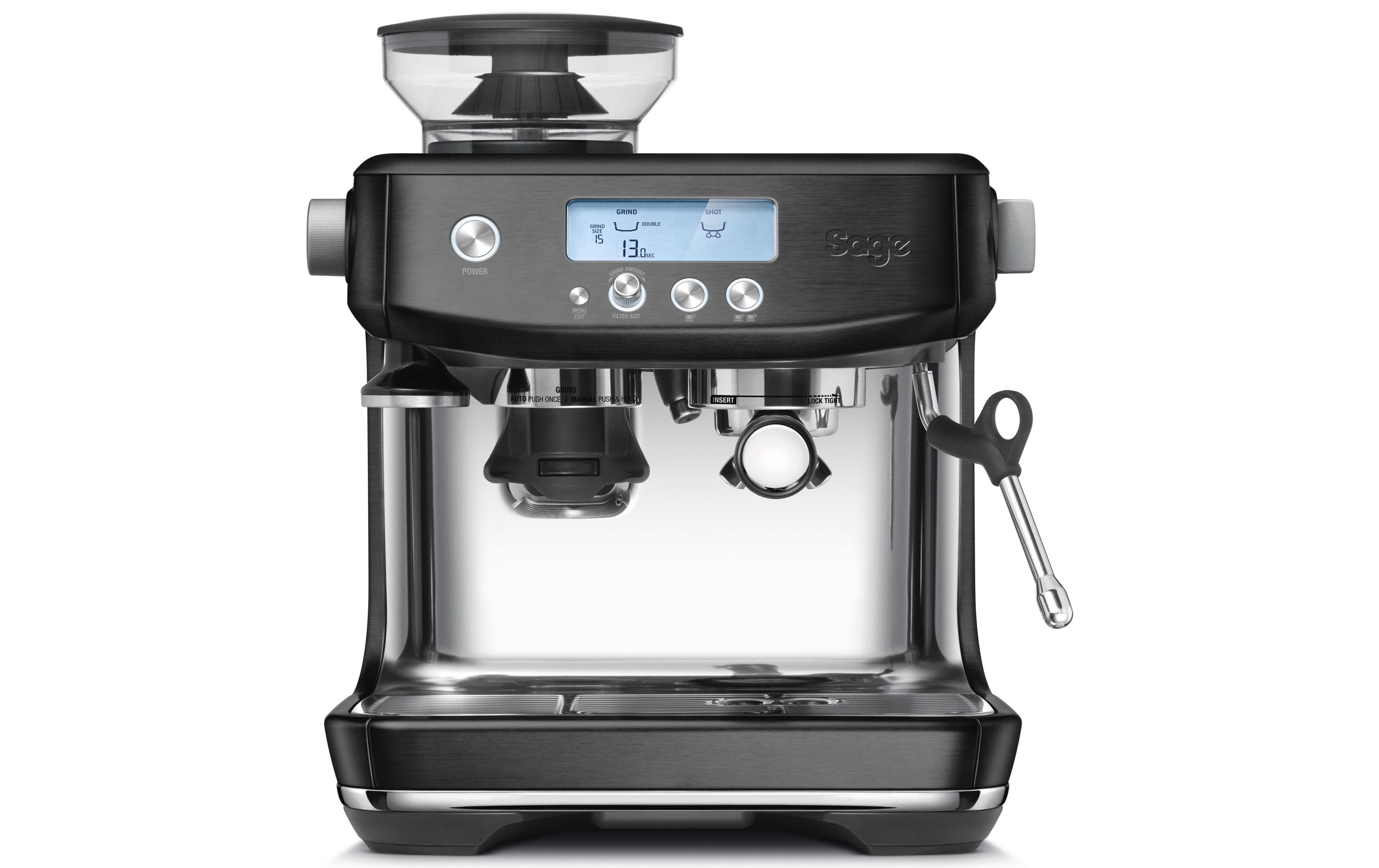 Sage Espressomaschine the Barista Pro Stainless Steel, Bohnenbehälter 250 g