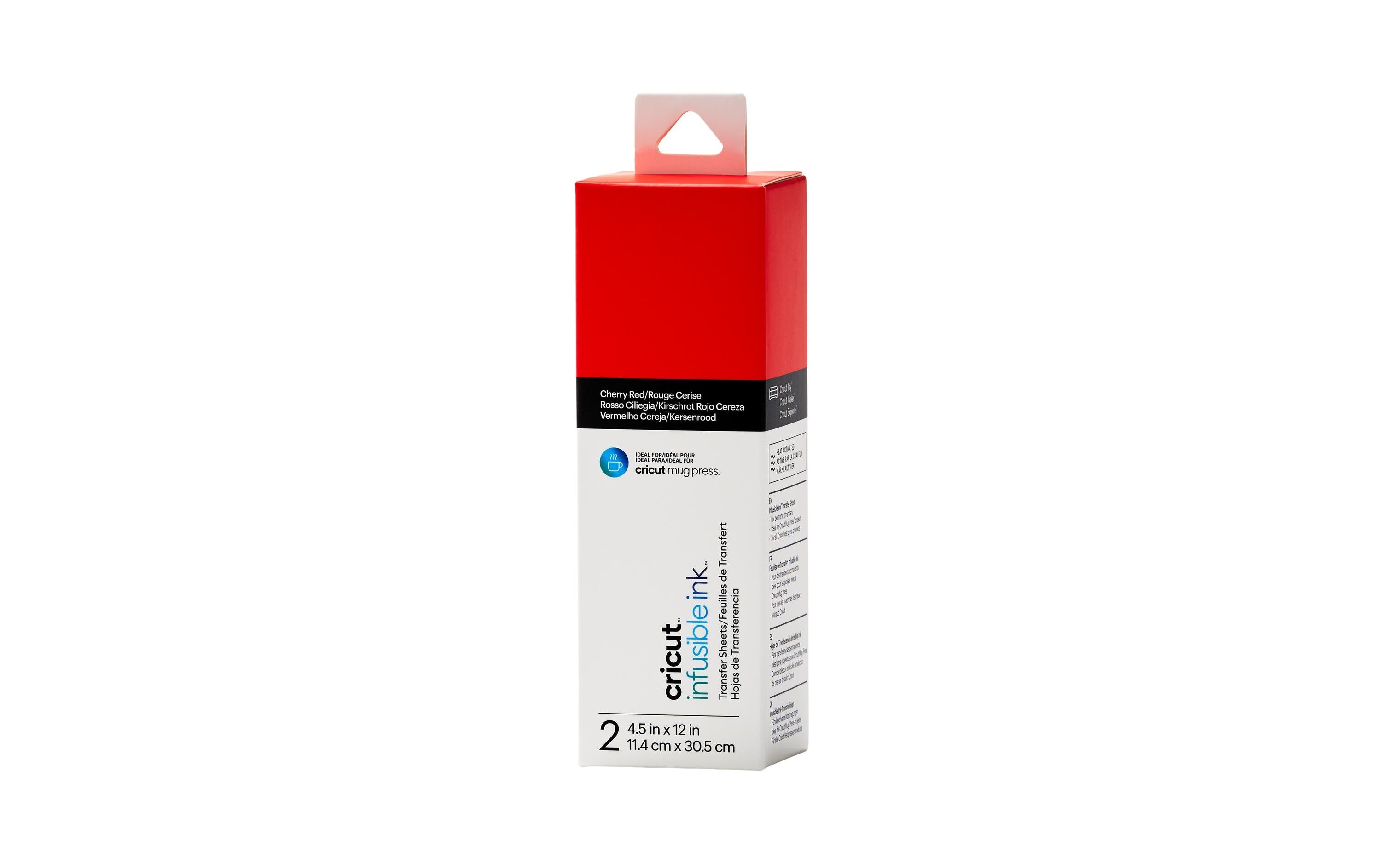 Cricut Aufbügelfolie Joy Infusible Ink Cherry Red, 2 Blatt