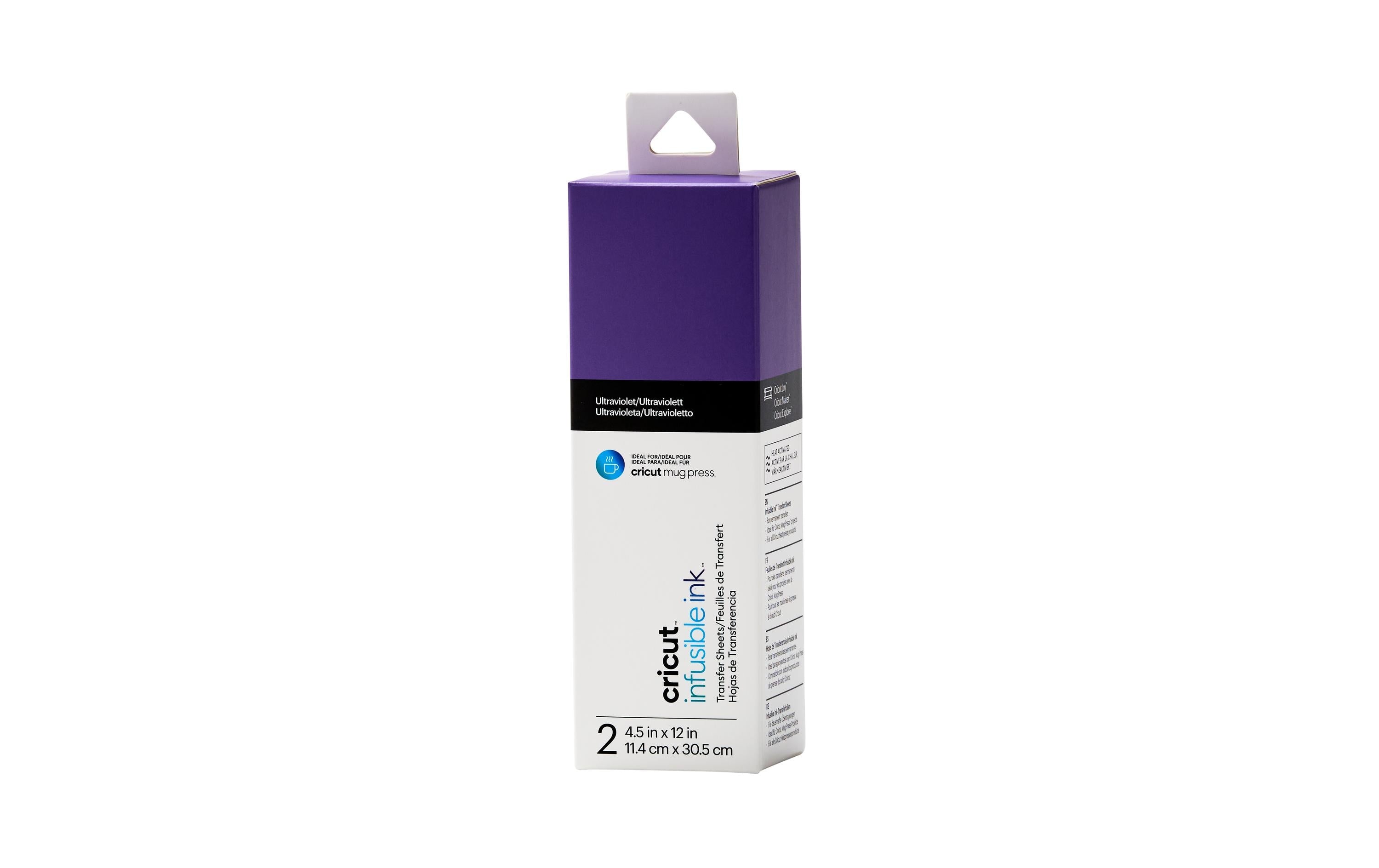 Cricut Aufbügelfolie Joy Infusible Ink Ultraviolett, 2 Blatt