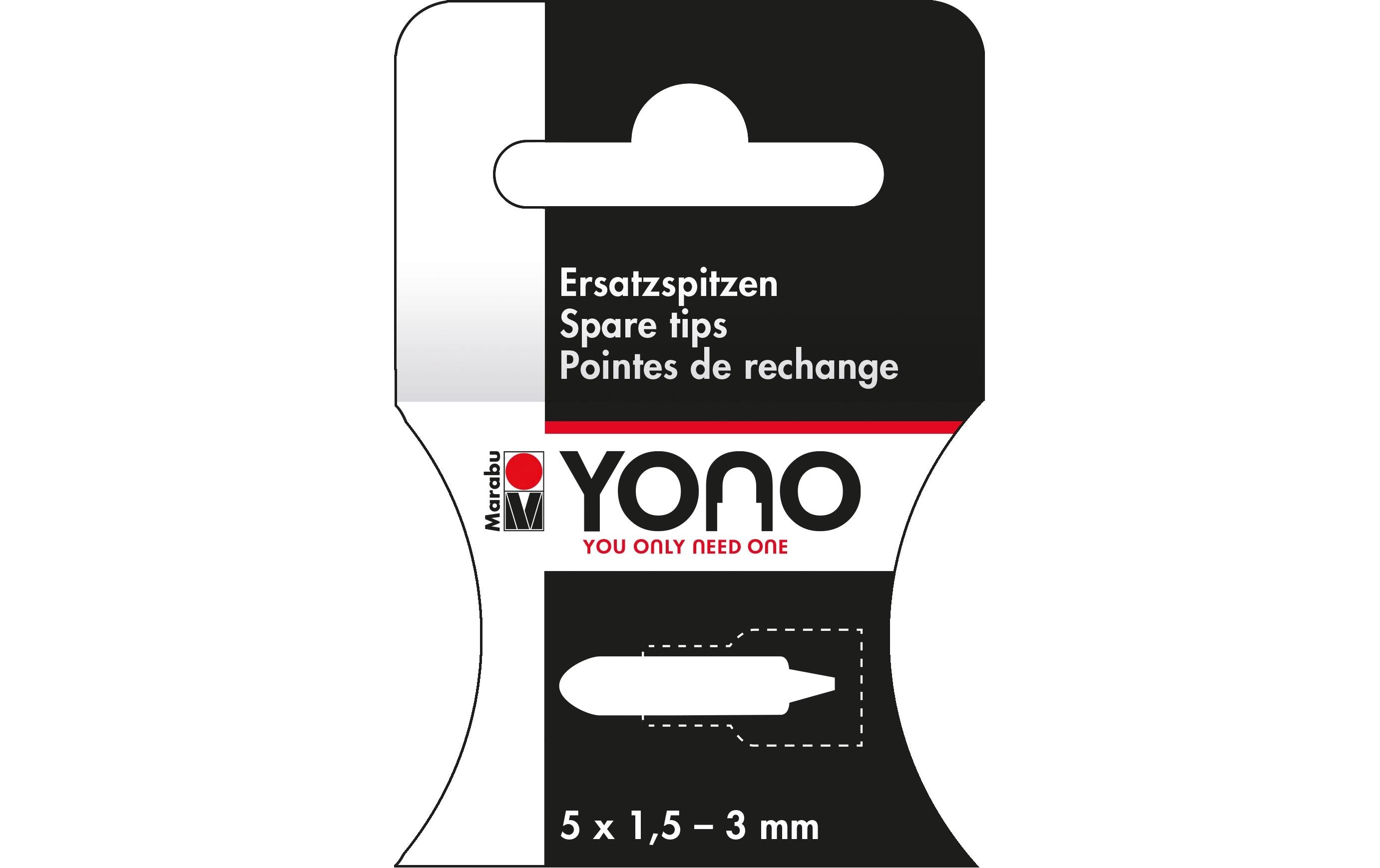 Marabu Ersatzspitze für YONO 1.5 - 3 mm 5 Stück