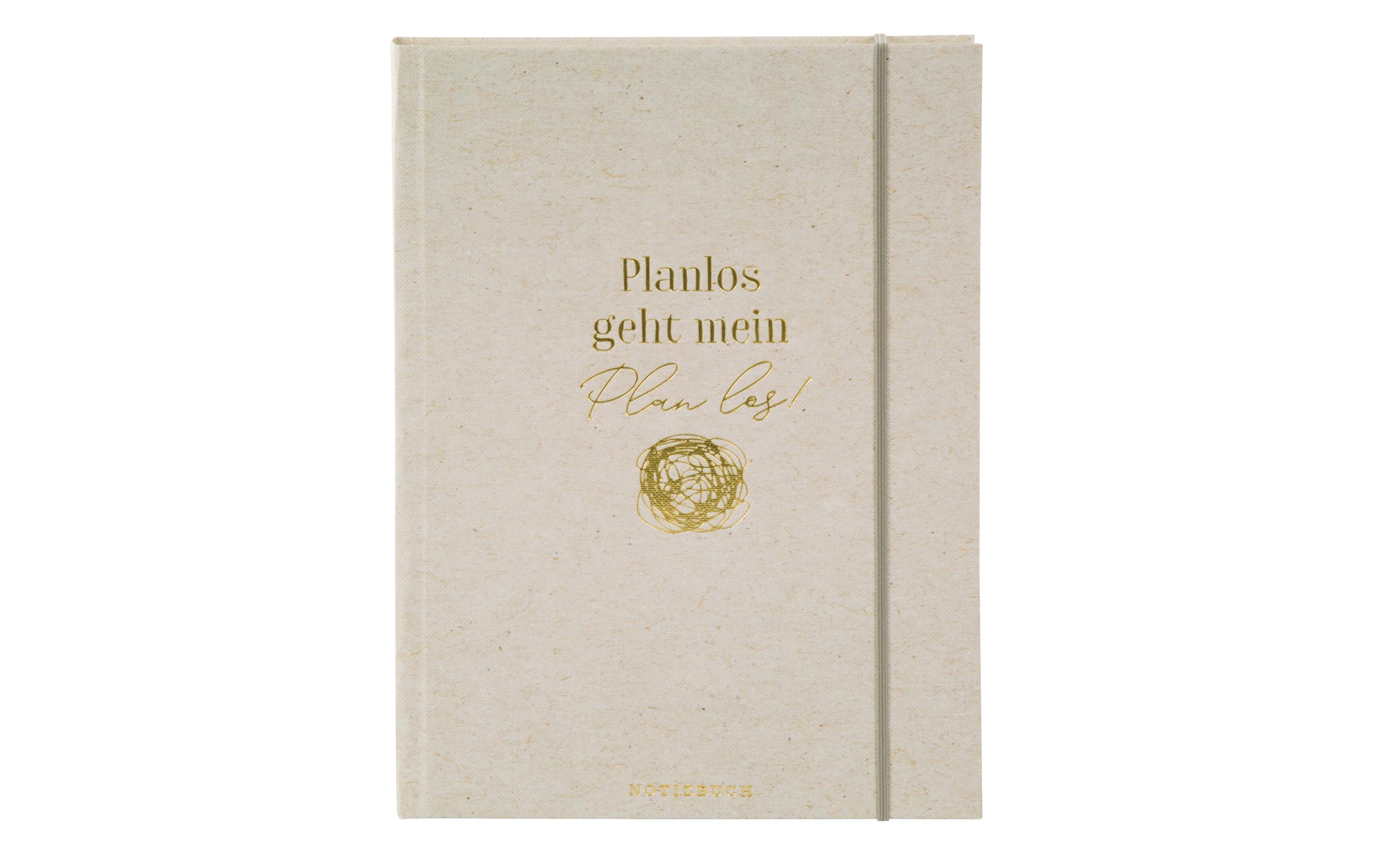 Goldbuch Notizbuch Planlos geht mein... A5, dotted, 100g/m2, Leinenstruktur