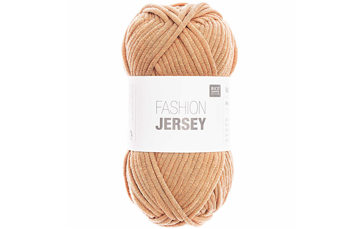 Rico Wolle Fashion Jersey, braun 50 g, 72 m, 64 % CO, 36 % PA