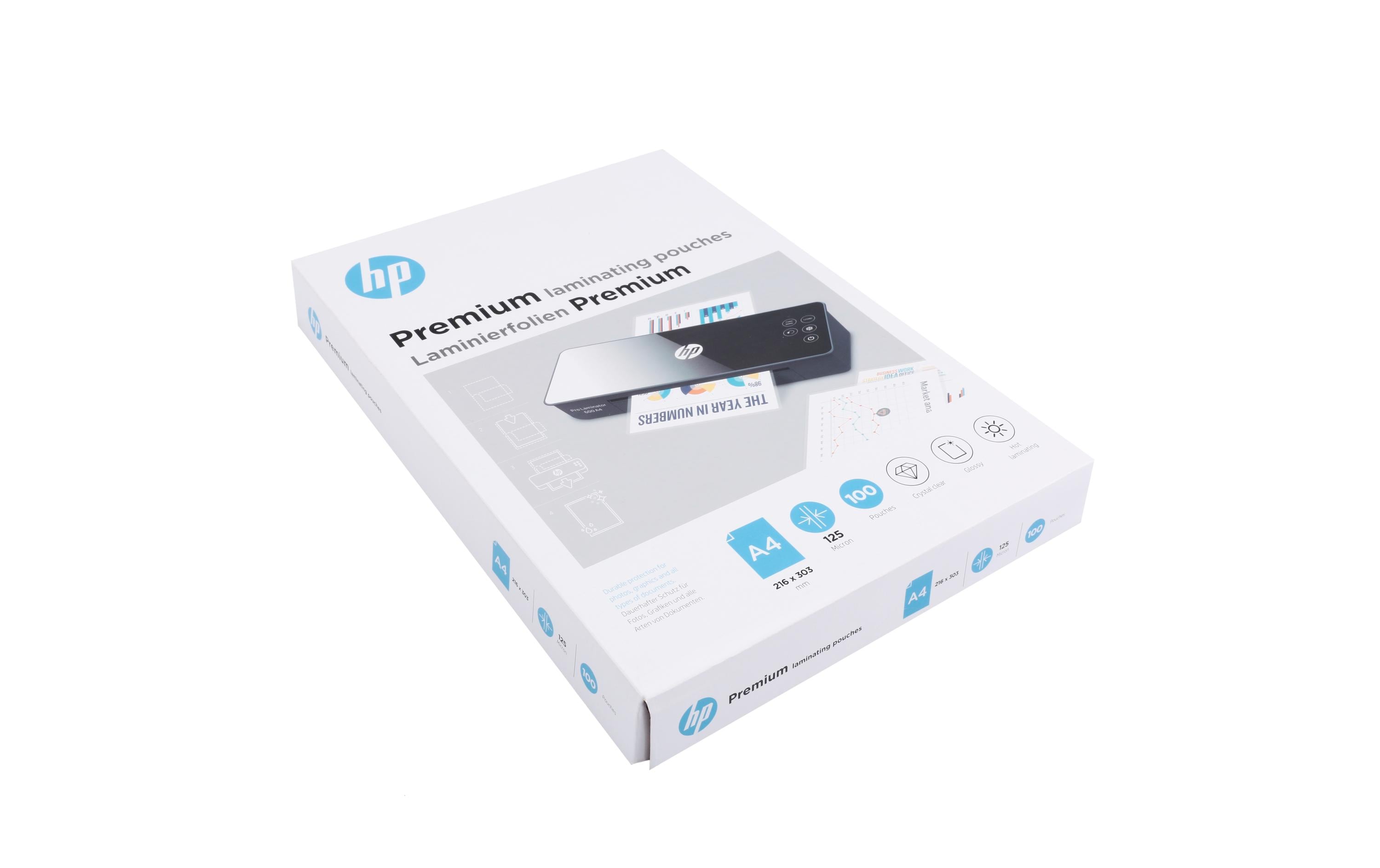 HP Premium Laminierfolien A4 125 Micron, Inhalt: 100 Stück