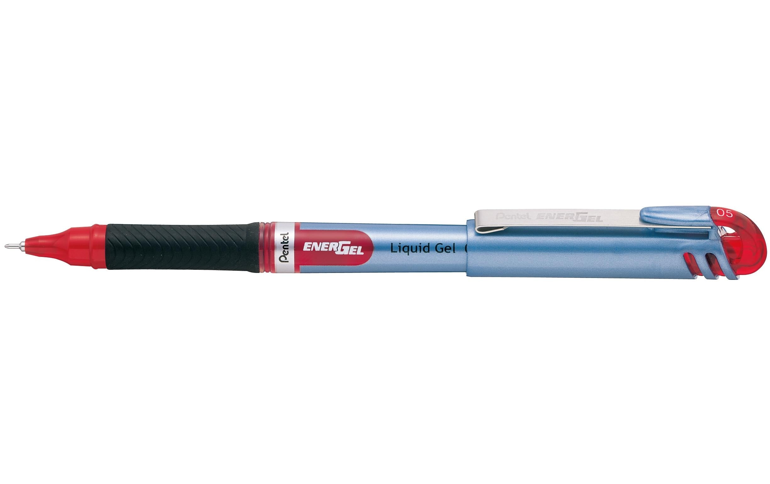 Pentel Gelroller EnerGel Metallspitze 0.5mm, rot