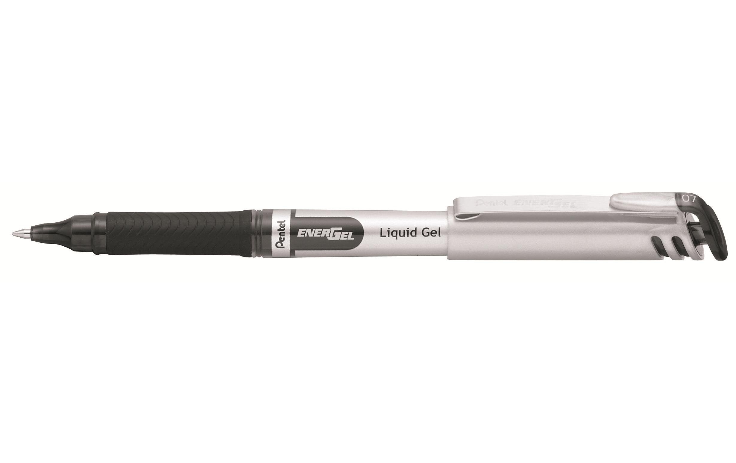 Pentel Gelroller EnerGel Metallspitze 0.7mm, schwarz