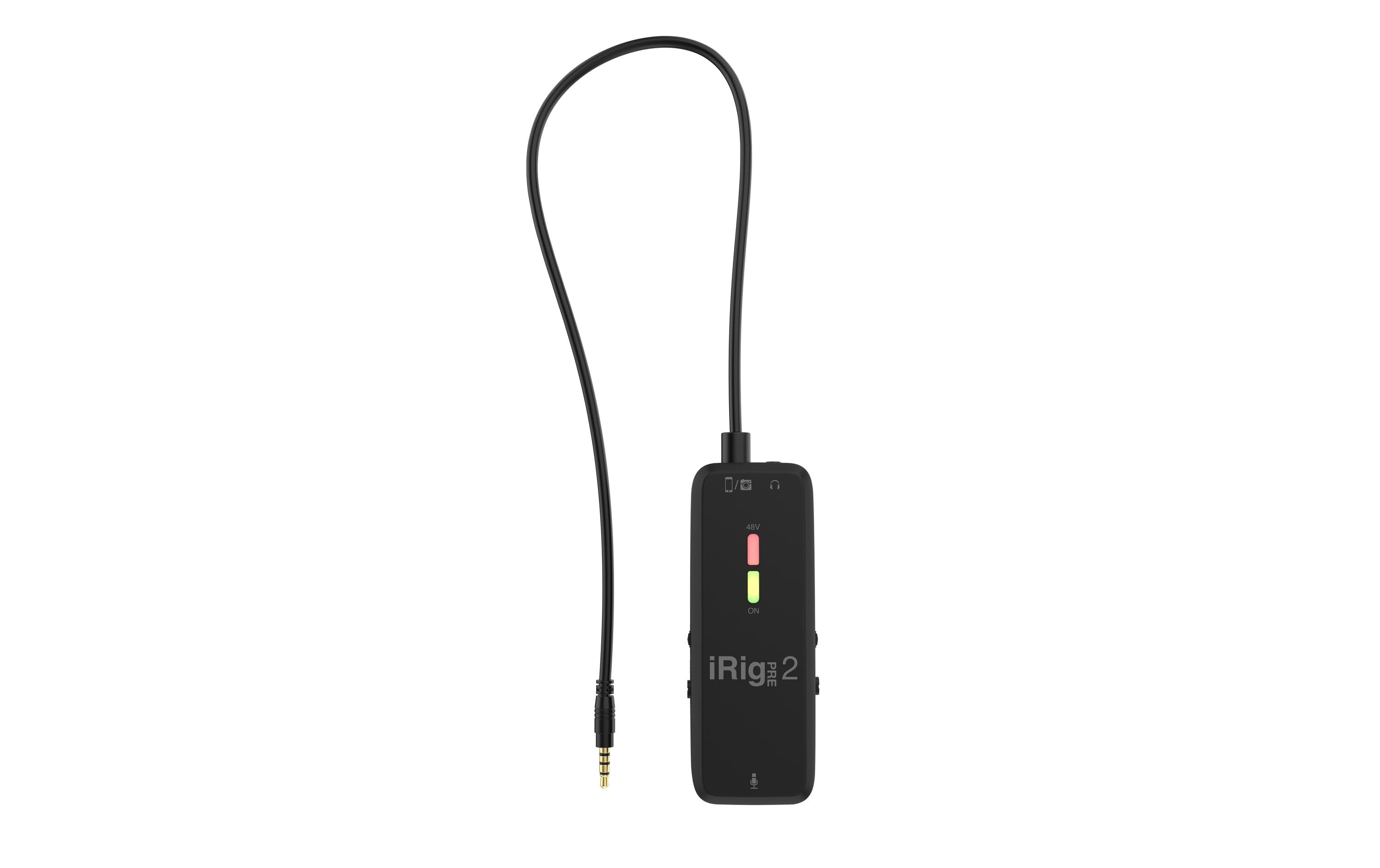 IK Multimedia iRig Pre 2 XRL Mikrofon Interface für iOS & Android
