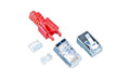 Wirewin RJ-45 SecureLock Stecker, 10er Pack geschirmt, abschliessbar, rot