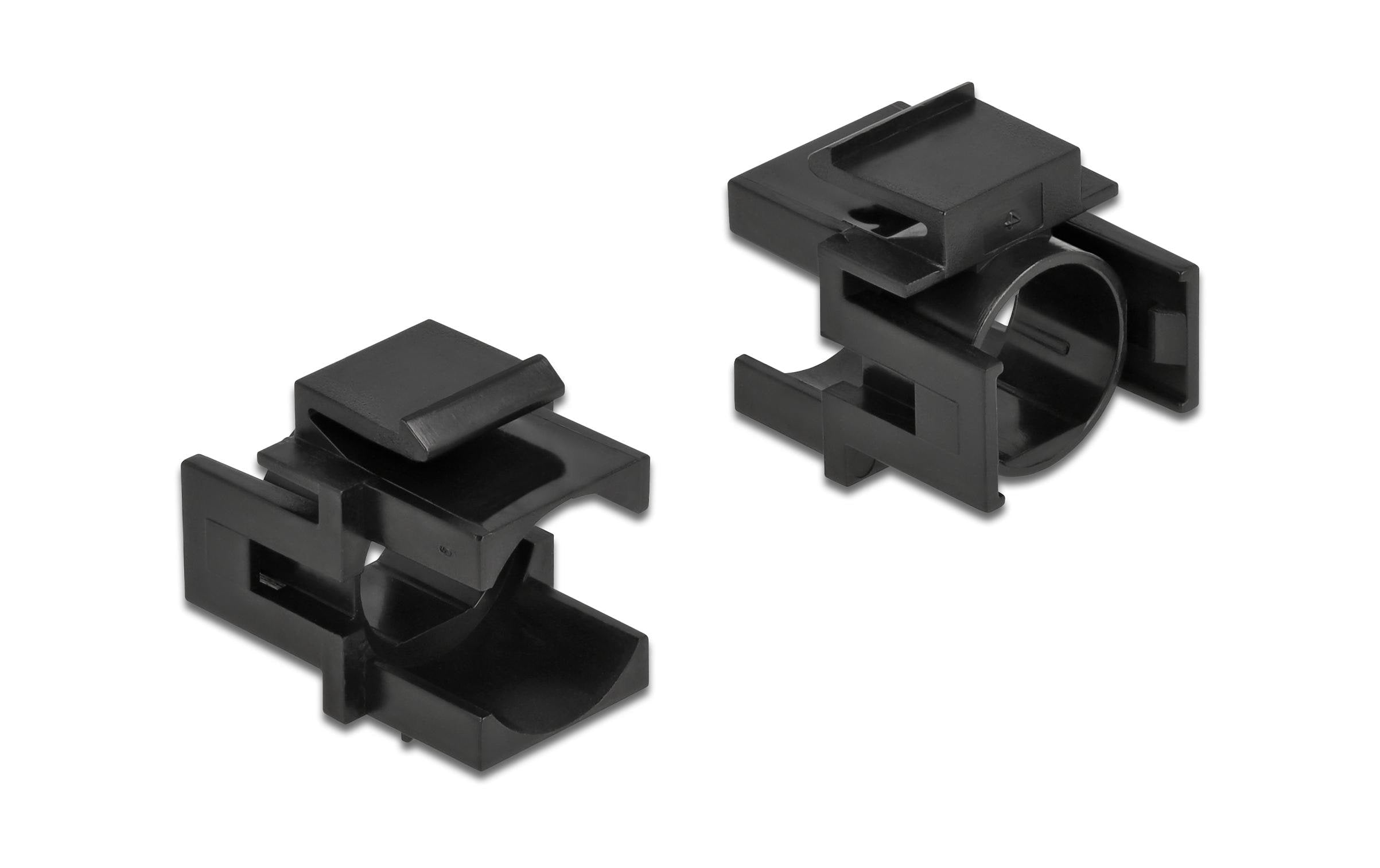 Delock Keystone: Abdeckung 4er-Pack 12.5mm Durchführung, schwarz