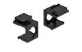 Delock Keystone: Abdeckung 4er-Pack 9.7mm Durchführung, schwarz
