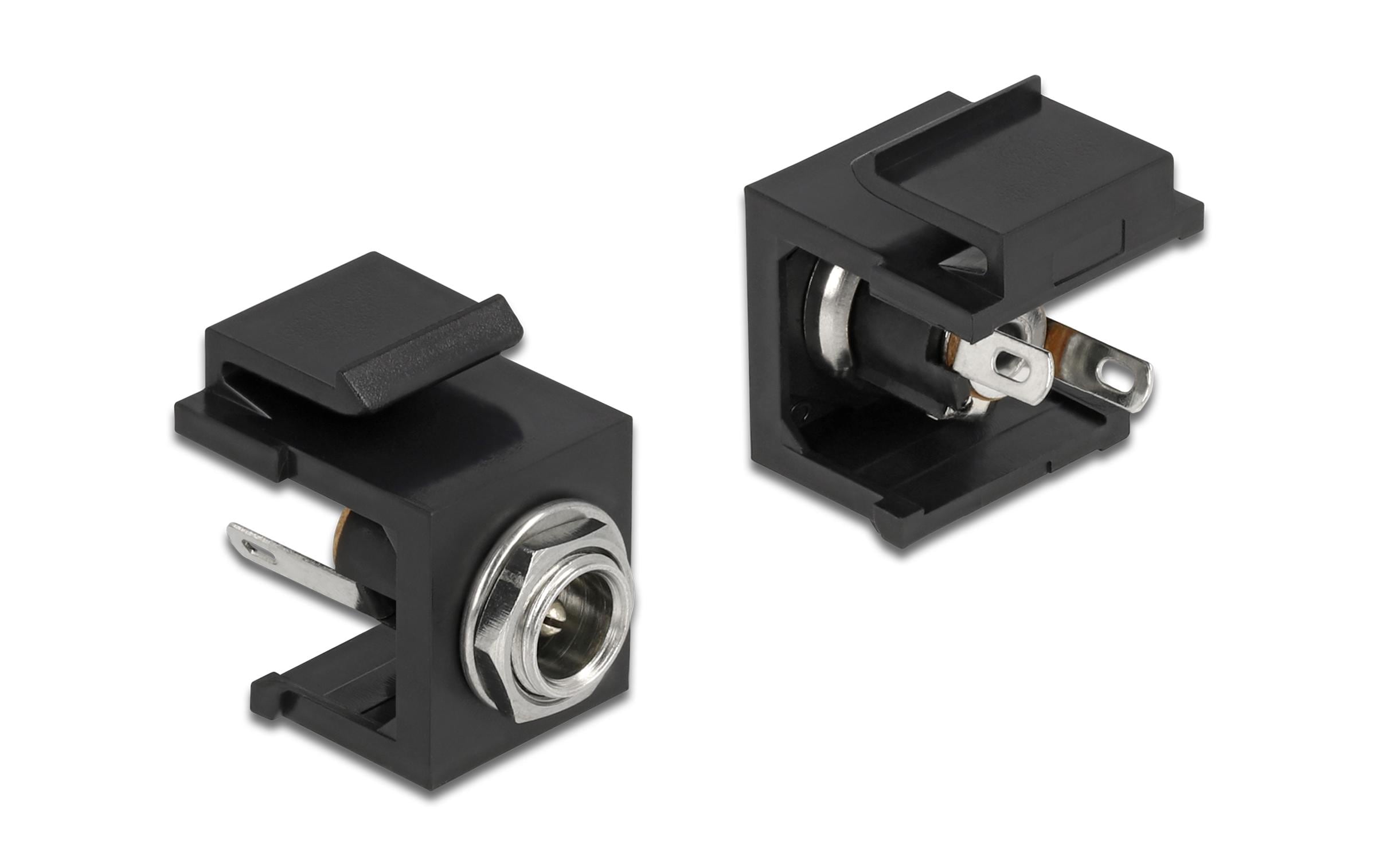 Delock Keystone DC 5.5 x 2.1 mm Buchse schwarz