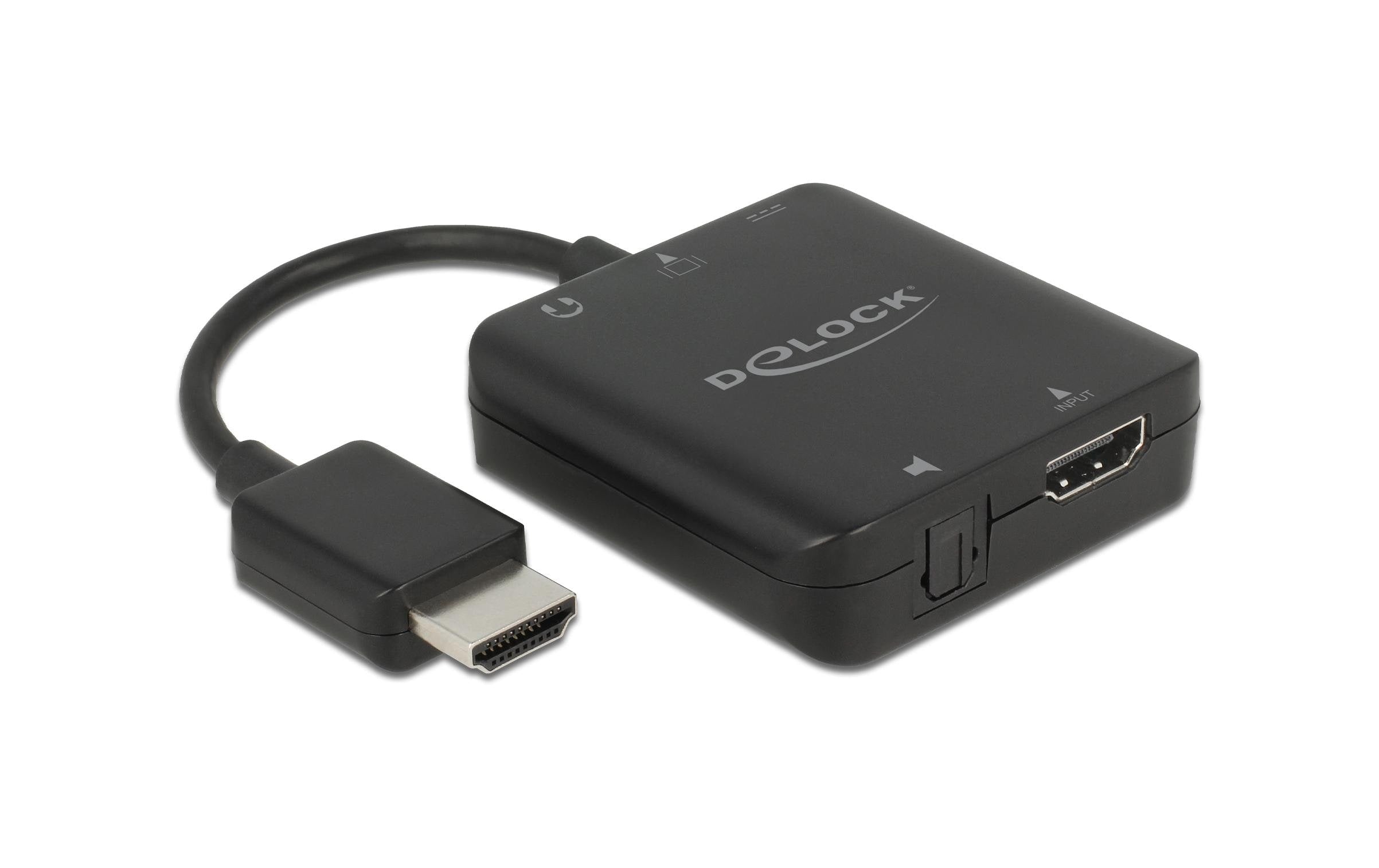 Delock HDMI Audio 5.1 Extractor, 4K, 60Hz, TOSLINK, S/PIF, 3.5mm, USB, Reverse support