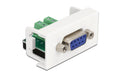 Delock Terminalblock D-Sub9 Buchse/10Pin Modul D-Sub, 22.5 x 45 mm