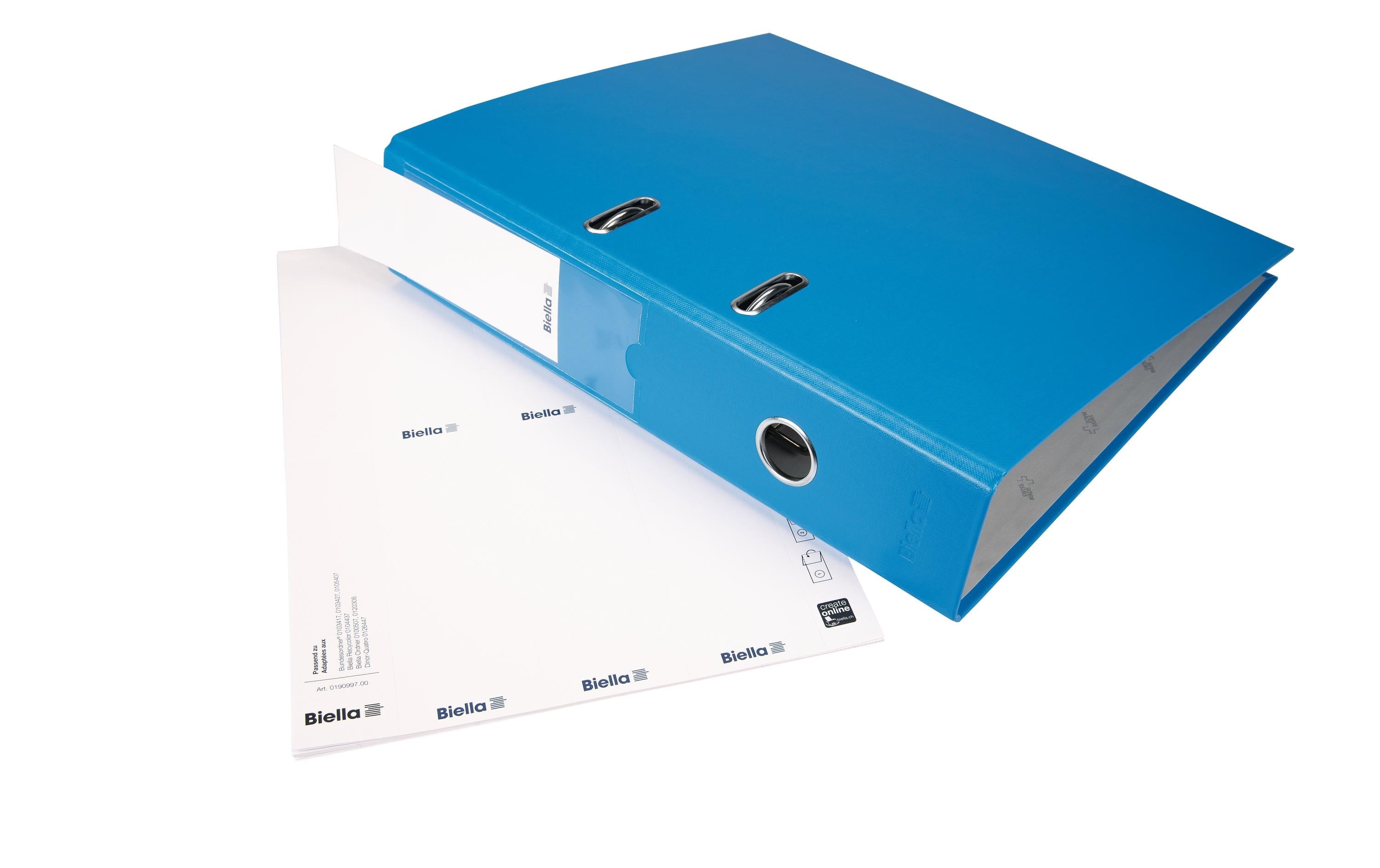 Biella Rückenschilder 51x145mm 10 Bogen zu 6 Stk.