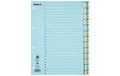 Biella Register Karton A4 1-52, 4Loch blau,gelb 1 Stück