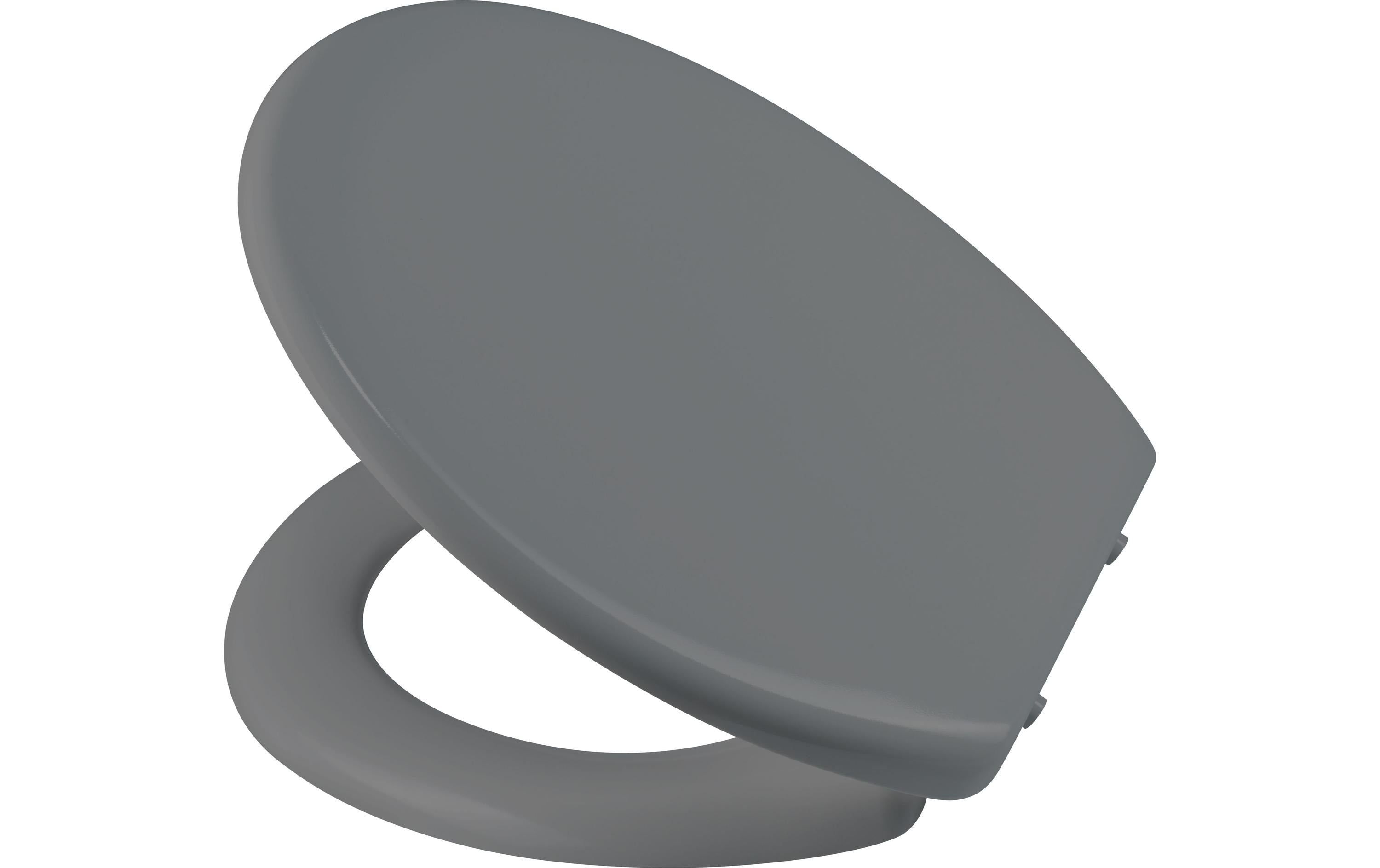 diaqua WC-Sitz BARBANA Grau aus Duroplast mit Absenkautomatik