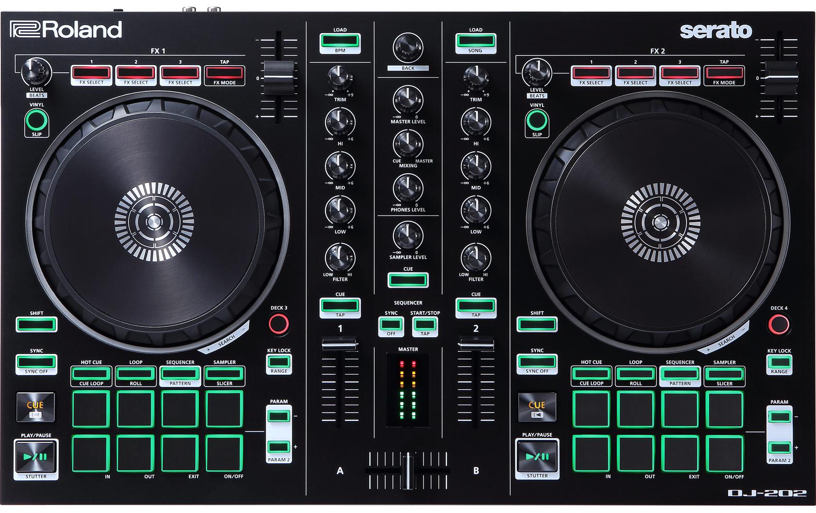 Roland DJ-202 2-Kanal Controller für Serato DJ