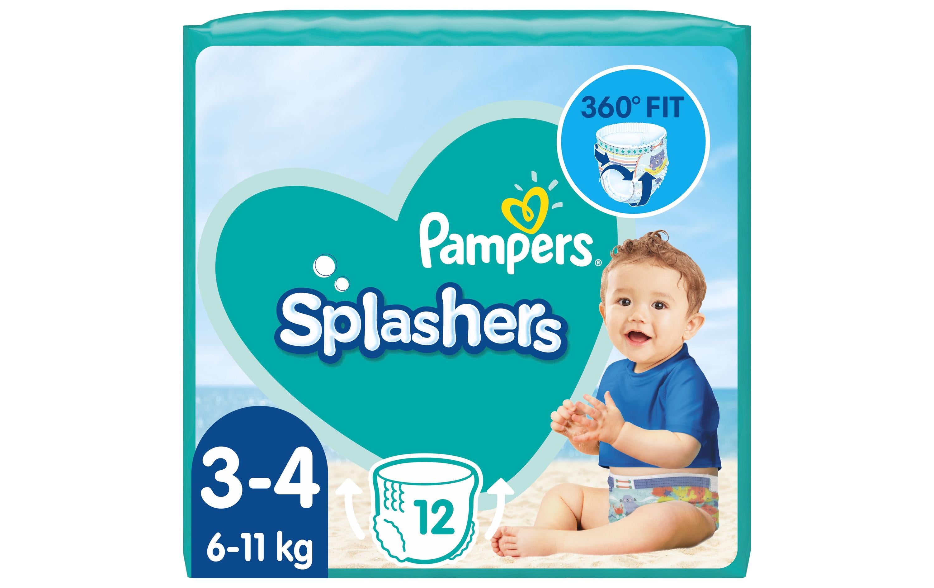 Pampers Splashers Gr. 3-4 Tragepack, 12 Stück
