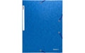 Biella Gummibandmappe A4 Mit Beschriftungsstreifen, Farbe: Blau