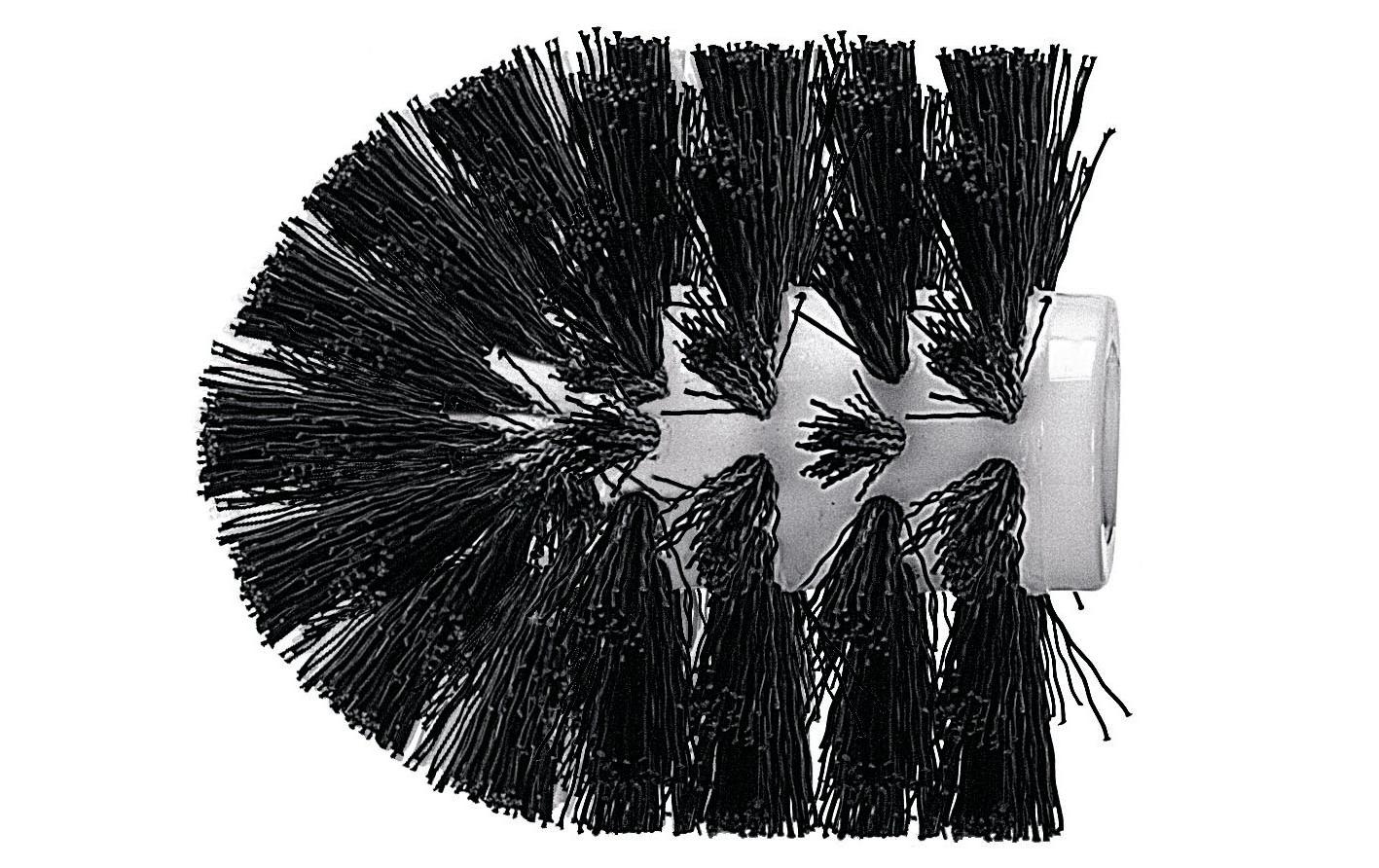Kleine Wolke Ersatzbürstenkopf schwarz Material: PP, schwarz