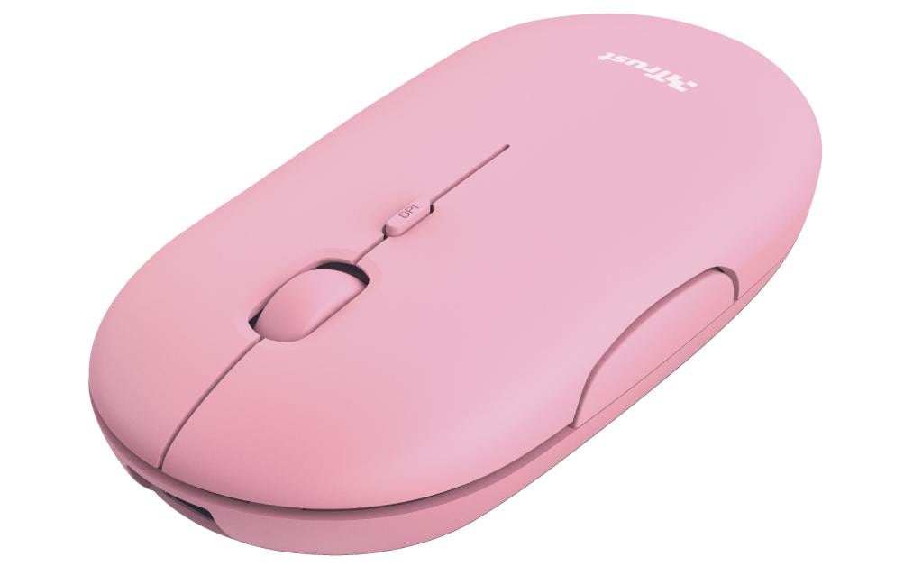 Trust Maus Puck wiederaufladbar pink USB 2.4 Ghz