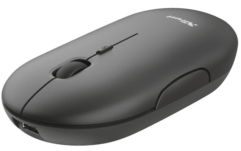 Trust Maus Puck wiederaufladbar schwarz USB 2.4 Ghz