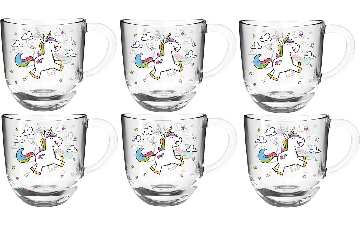 Leonardo Kindertassen Bambini, 280 ml 6 Stück, Einhorn