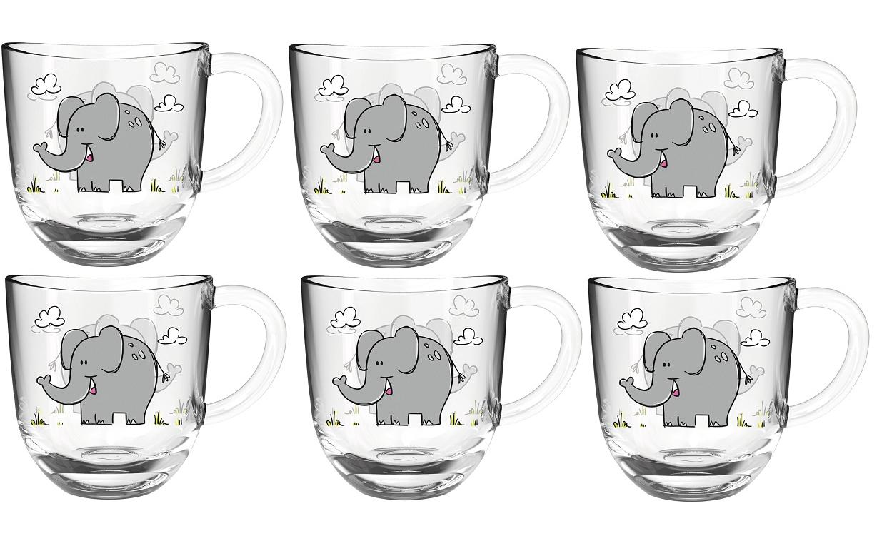 Leonardo Kindertassen Bambini, 280 ml 6 Stück, Elefant