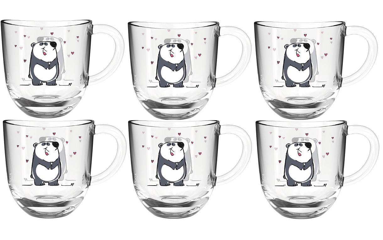 Leonardo Kindertassen Bambini, 280 ml 6 Stück, Panda