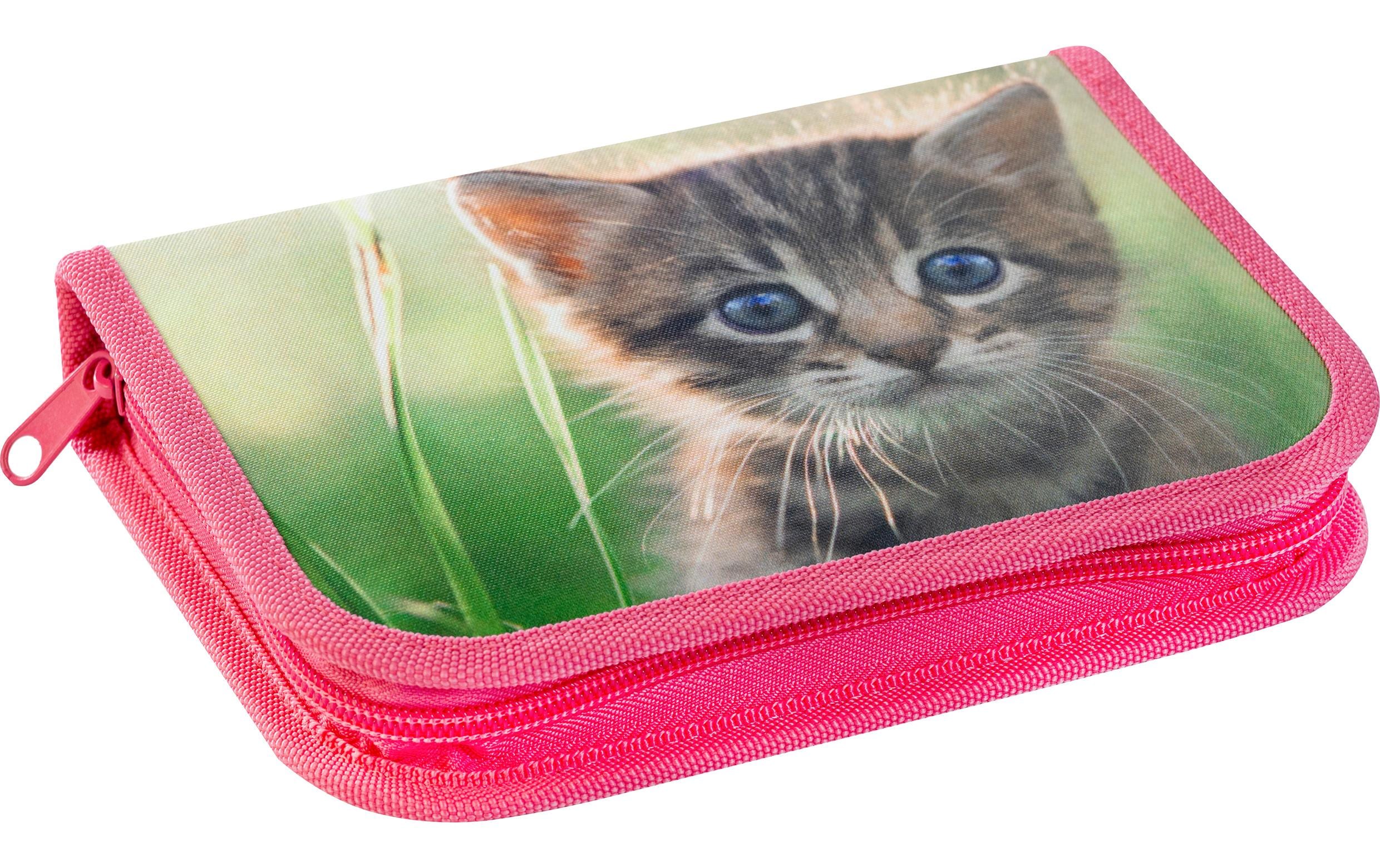 Eberhard F. Schüleretui Katze 42-teilig, 2 Klappen
